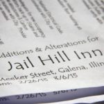 Blueprints for additions and renovations at Jail Hill Inn, Galena, Illinois