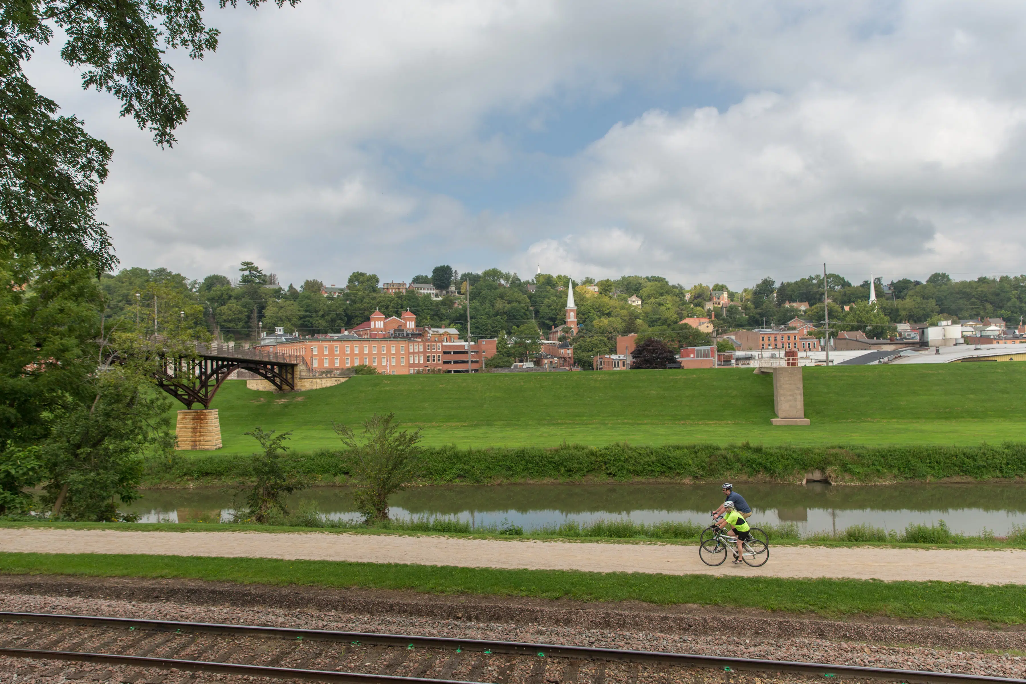 Biking along the Galena River Trail is one of our favorite things to do in Galena IL