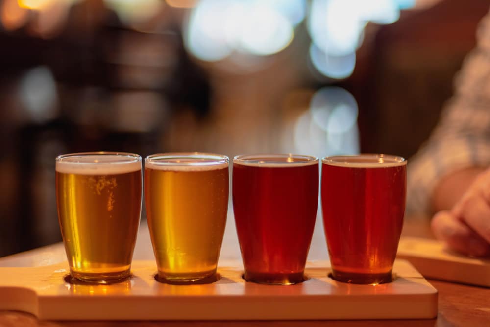 Enjoy sampling the craft beers at The Galena Brewing Company in downtown Galena